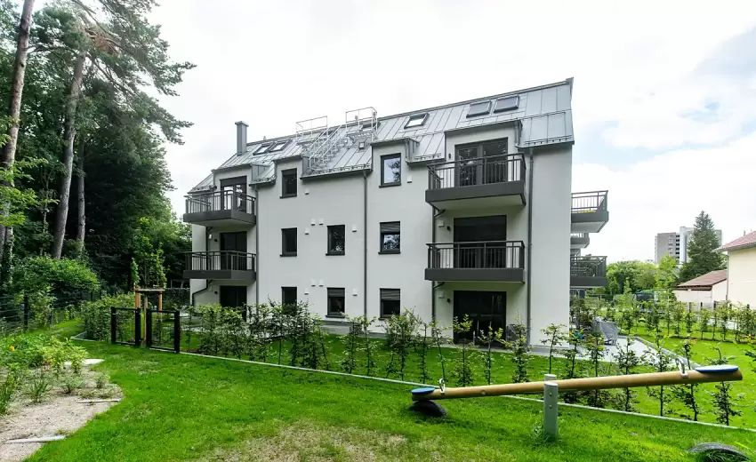 Michael Renner Bauunternehmung Bannwaldseestraße 69 Neubau Mehrfamilienhaus Tiefgarage